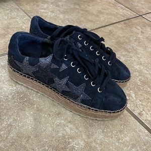 Marc Fisher LTD Suede Platform Espadrille Sneakers